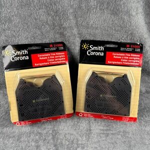 Smith Corona 2 pk H21000 Correctable Film Ribbons Black Typewriter Lot of 4 NEW